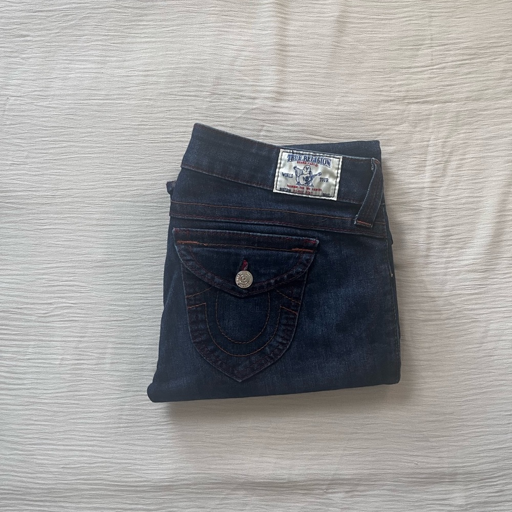 Red Stitch True Religion Jeans